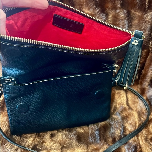 Dooney & Bourke Black Pebble Leather Crossbody Bag - Picture 3 of 3